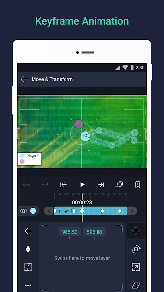 KeyFrame animation of Alight Motion