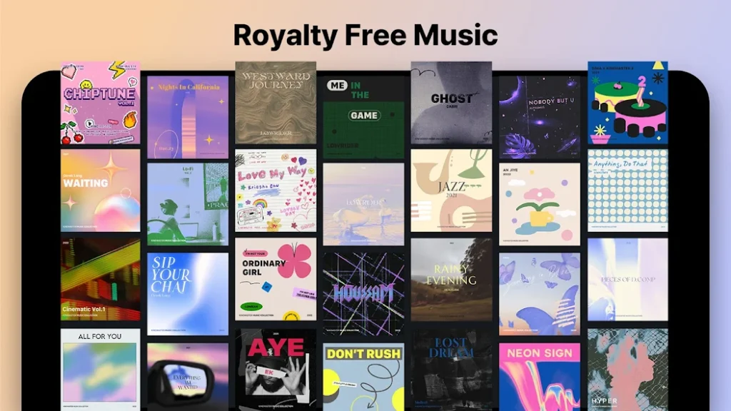 Royalty Free Music in KineMaster